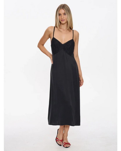 Dion Lace Maxi Dress BLACK
