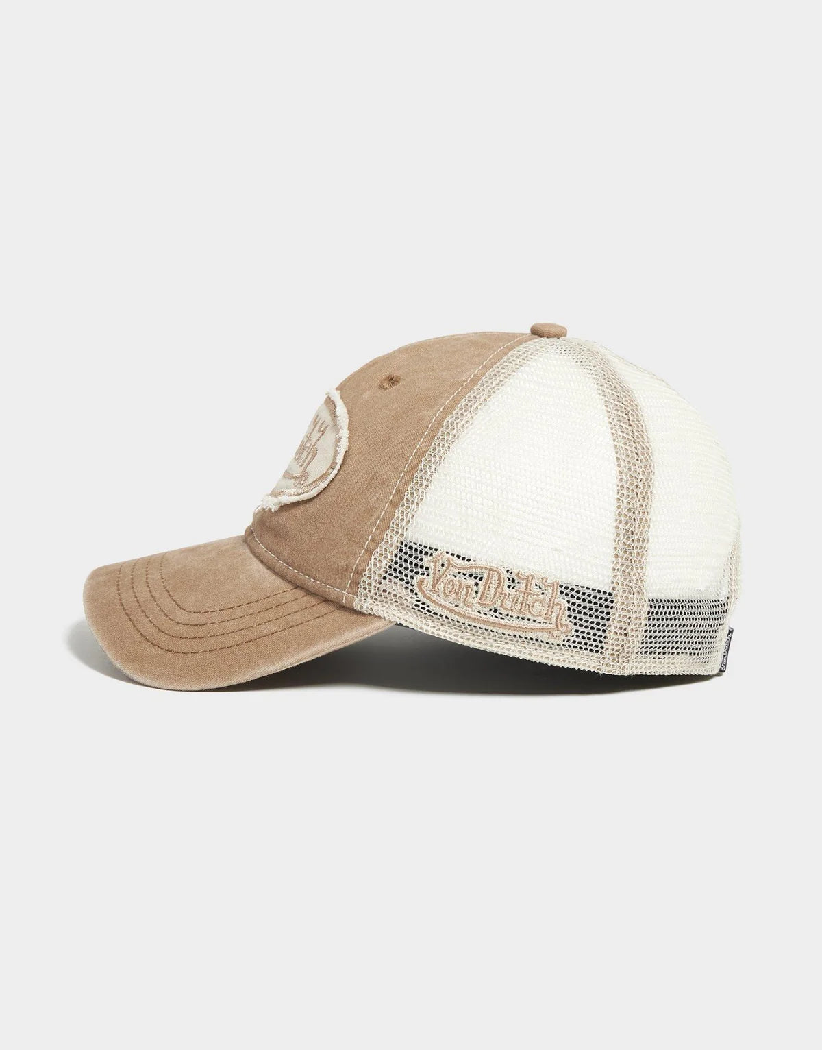 Distressed Trucker Cap BROWN TAUPE