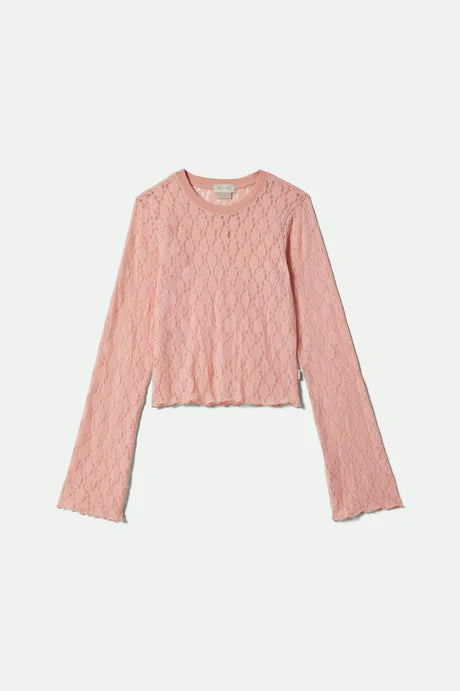BRIXTON // Dolly Slim LS Knit Tee MELLOW ROSE