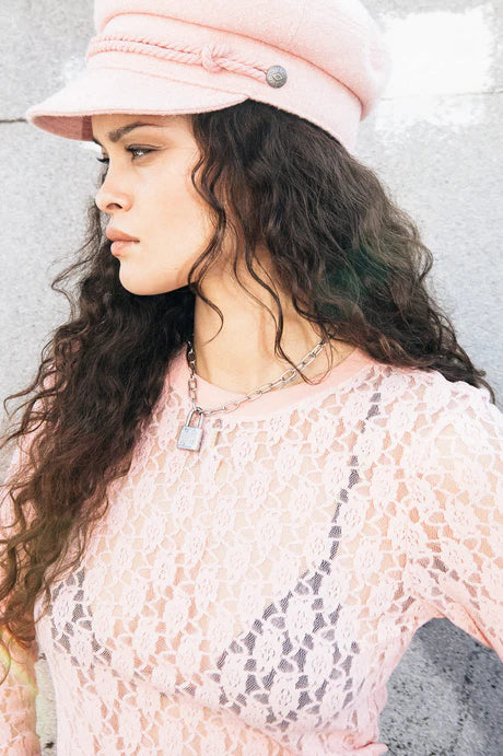 BRIXTON // Dolly Slim LS Knit Tee MELLOW ROSE