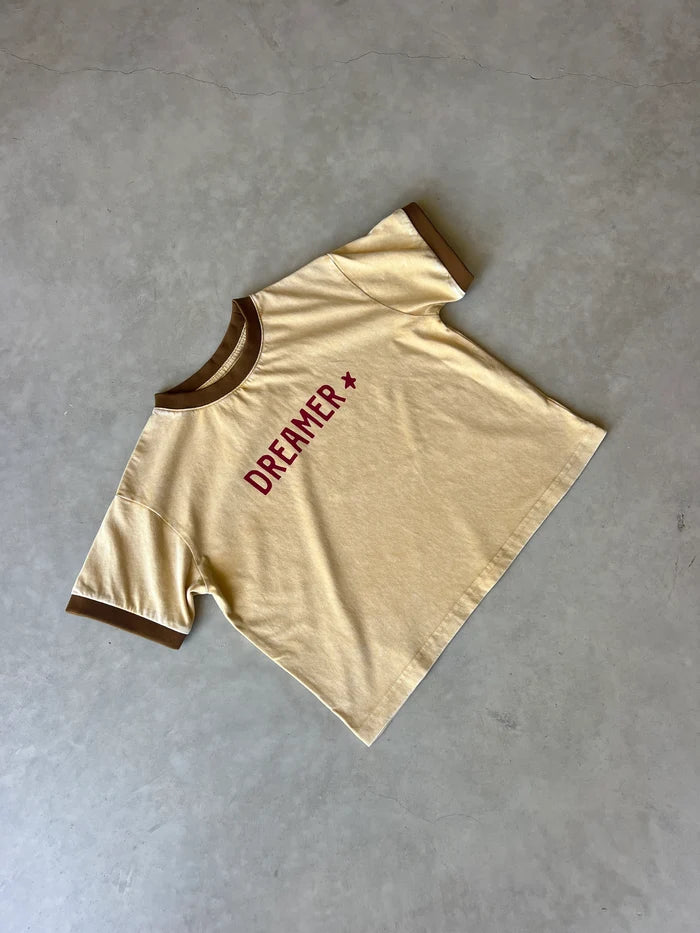 Dreamer Kids Tee SOFT MUSTARD