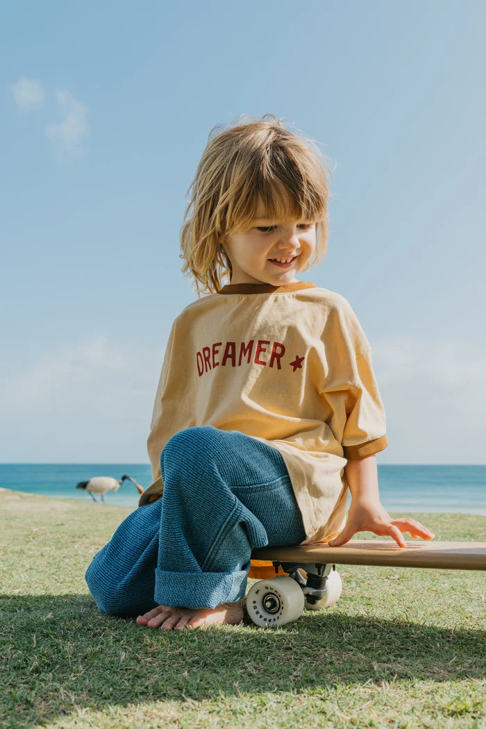 Dreamer Kids Tee SOFT MUSTARD