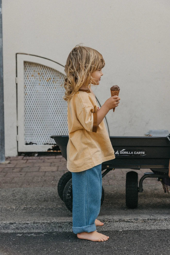 Dreamer Kids Tee SOFT MUSTARD
