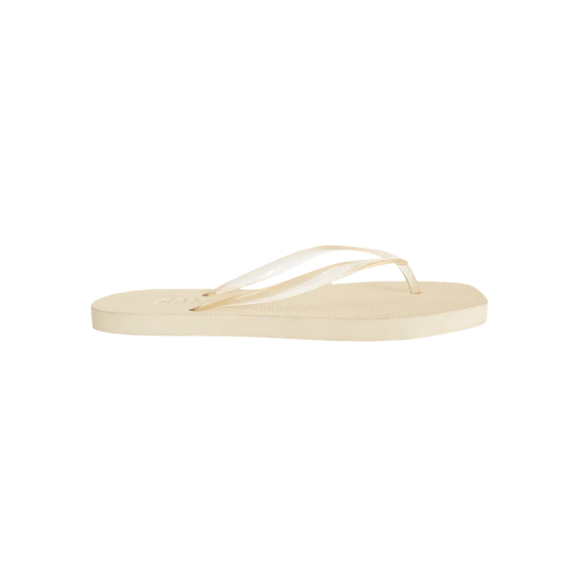 Jelly Square Flip Flop ECRU