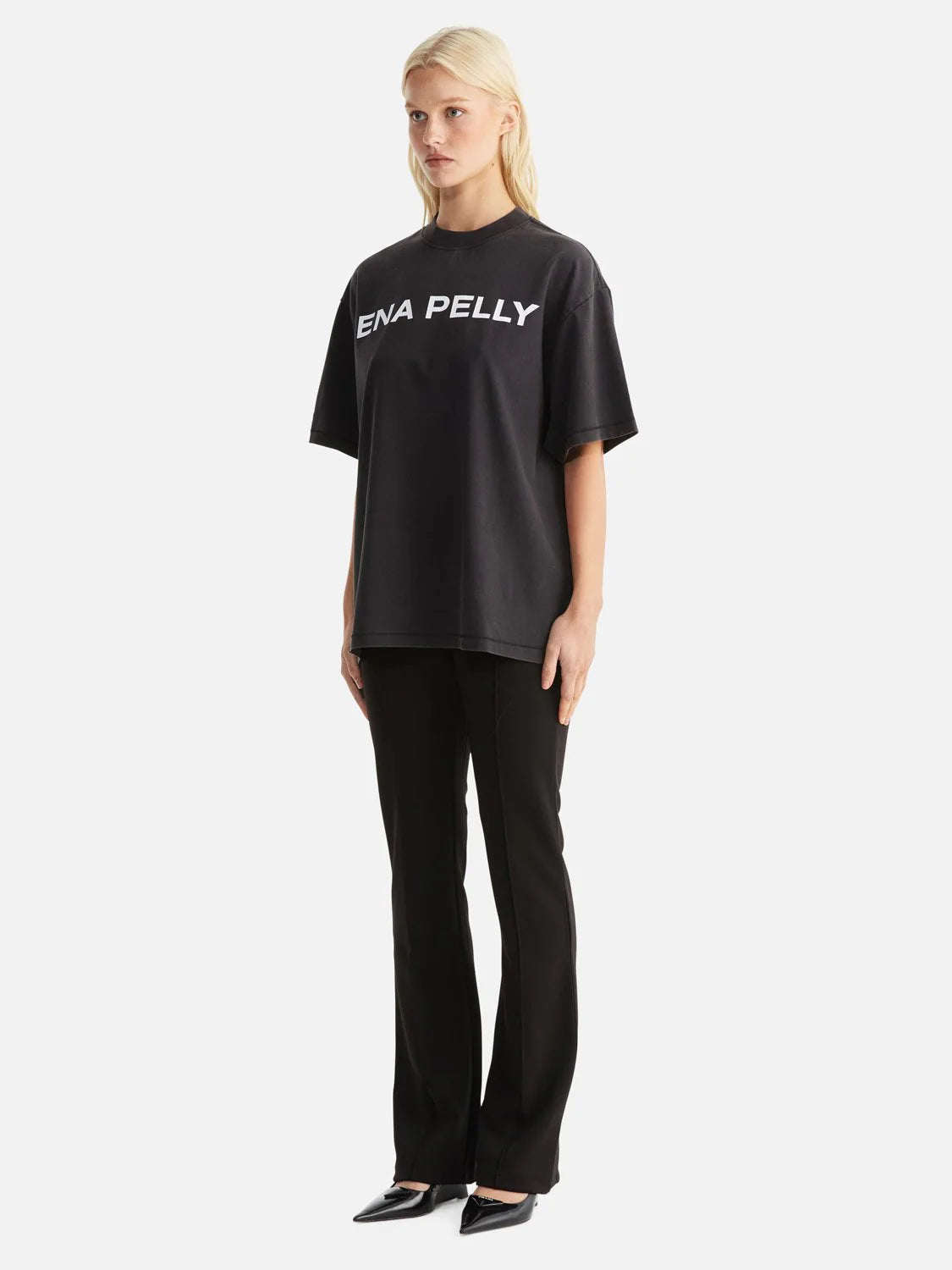 ENA PELLY // Chloe OS Core Logo Tee VINTAGE BLACK