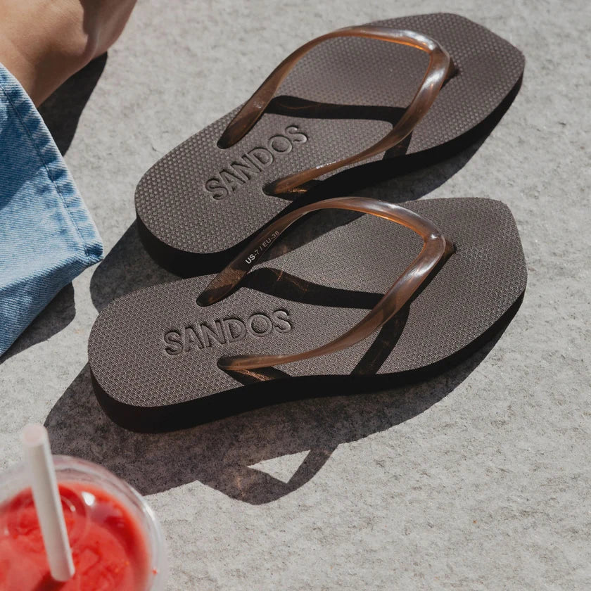Jelly Tapered Platform Flip Flop ESPRESSO