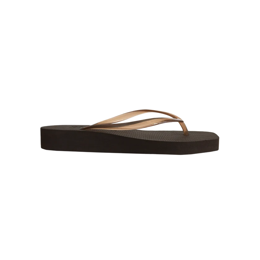 Jelly Tapered Platform Flip Flop ESPRESSO