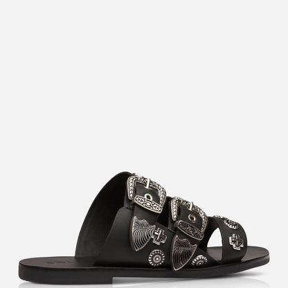 SOL SANA // Eastwood Slide BLACK SILVER