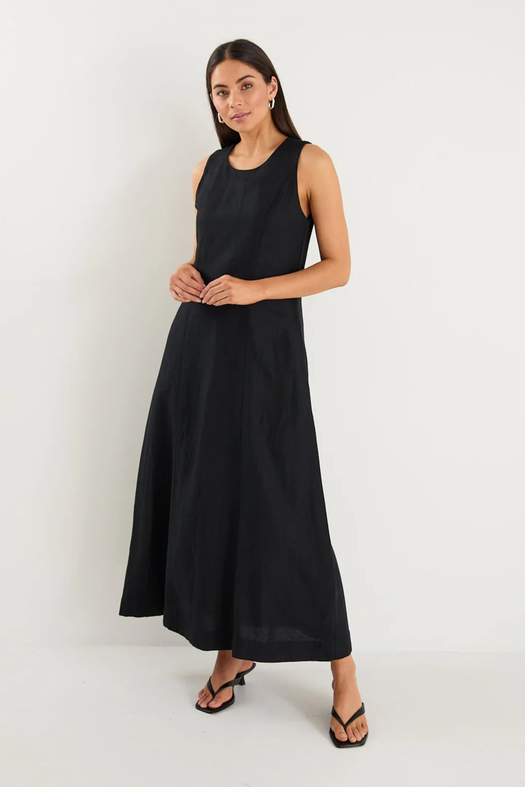 RE:UNION LABEL // Easygoing Midi Dress BLACK