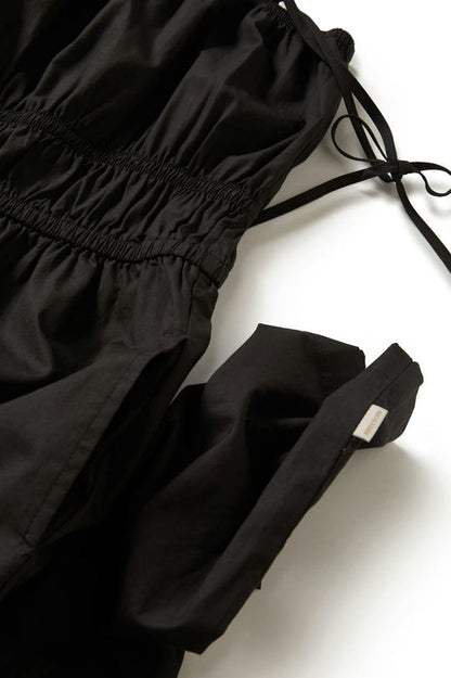 BRIXTON // Eden Smocked Jumpsuit BLACK