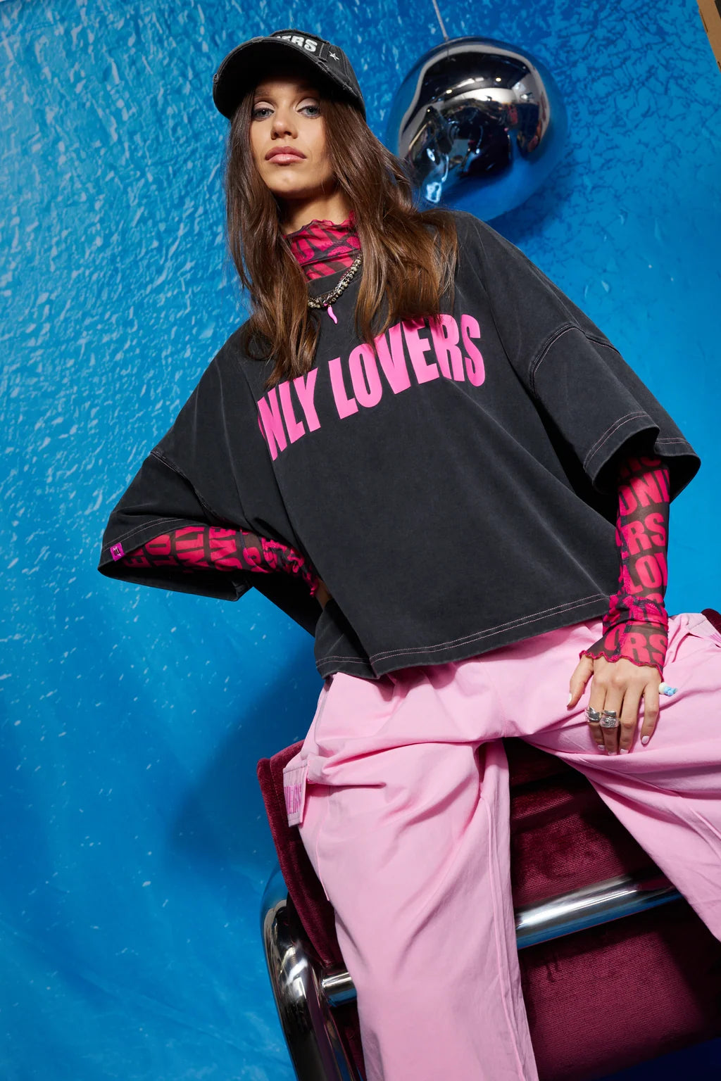 Elsewhere Mesh Top BLACKLIGHT