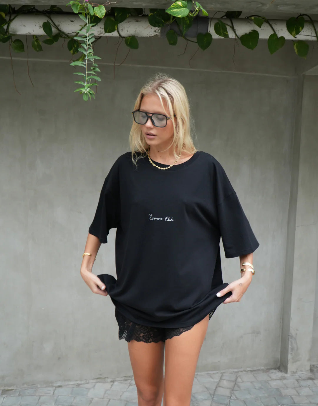 LUNA LANE // Espresso Club Tee BLACK