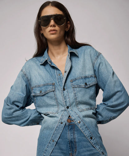 ONE TEASPOON // Essential Denim Shirt BLUE CRUSH