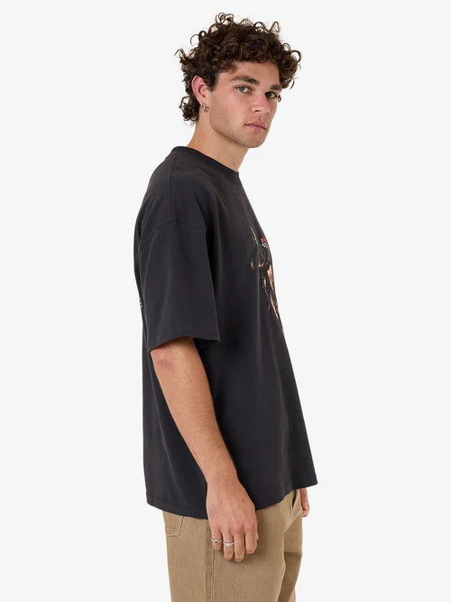 THRILLS // Eternal Outlaw Box Fit OS Tee WASHED BLACK