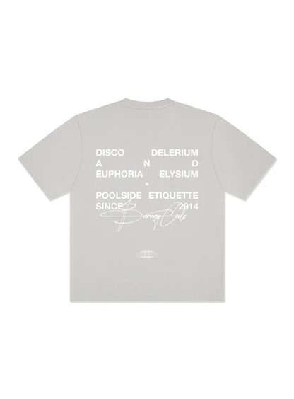 BARNEY COOLS // Euphoria Fleece Tee CEMENT