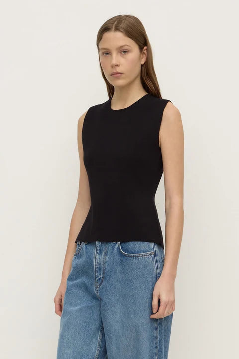 Evelyn Milano Knit Top BLACK