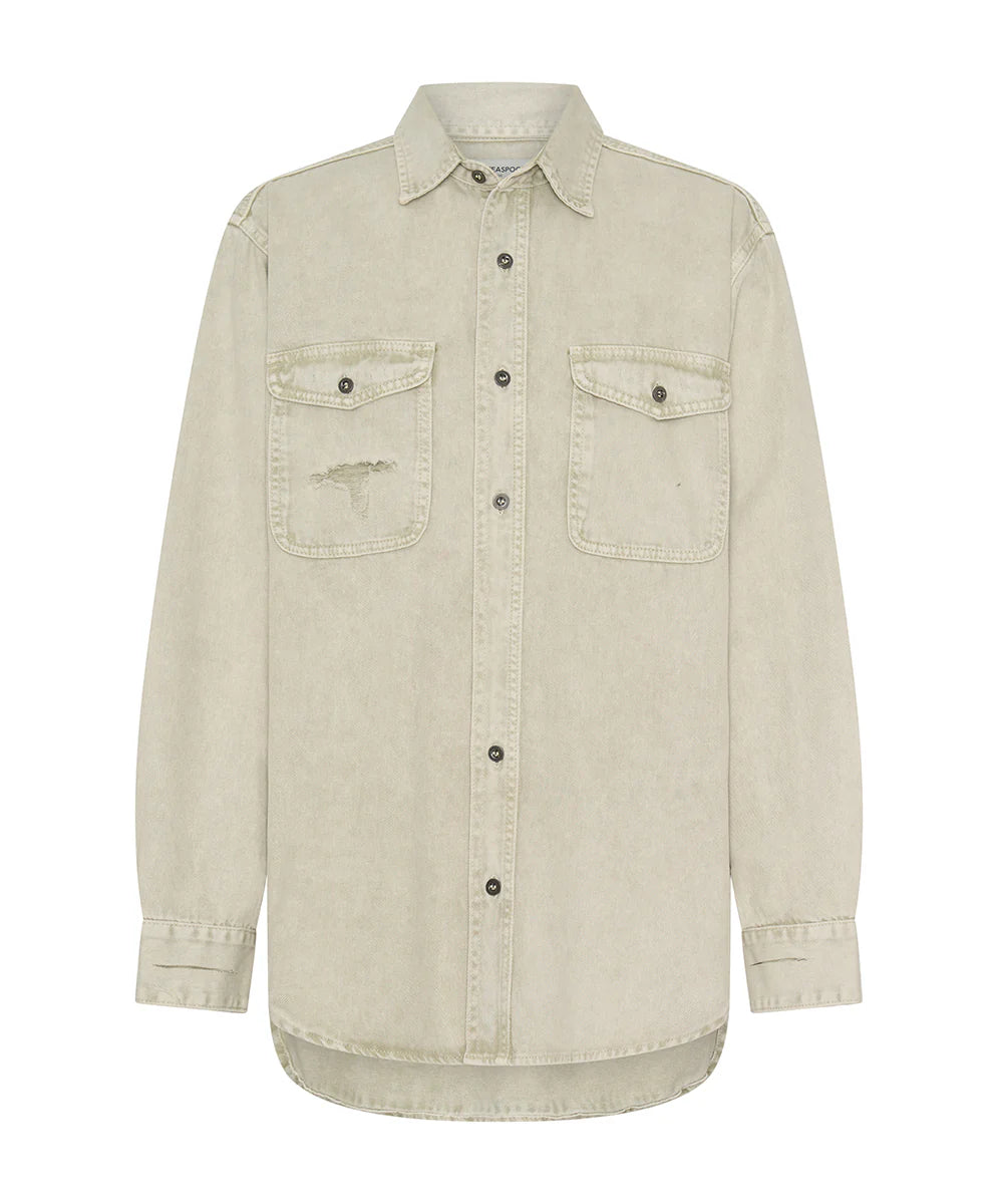 ONE TEASPOON // Everyday Denim Shirt ANTIQUE WHITE