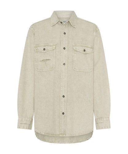 ONE TEASPOON // Everyday Denim Shirt ANTIQUE WHITE