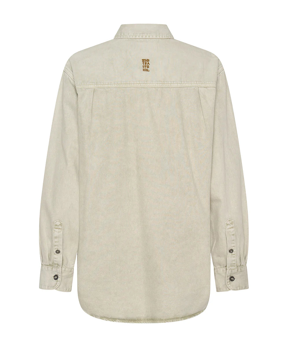 ONE TEASPOON // Everyday Denim Shirt ANTIQUE WHITE