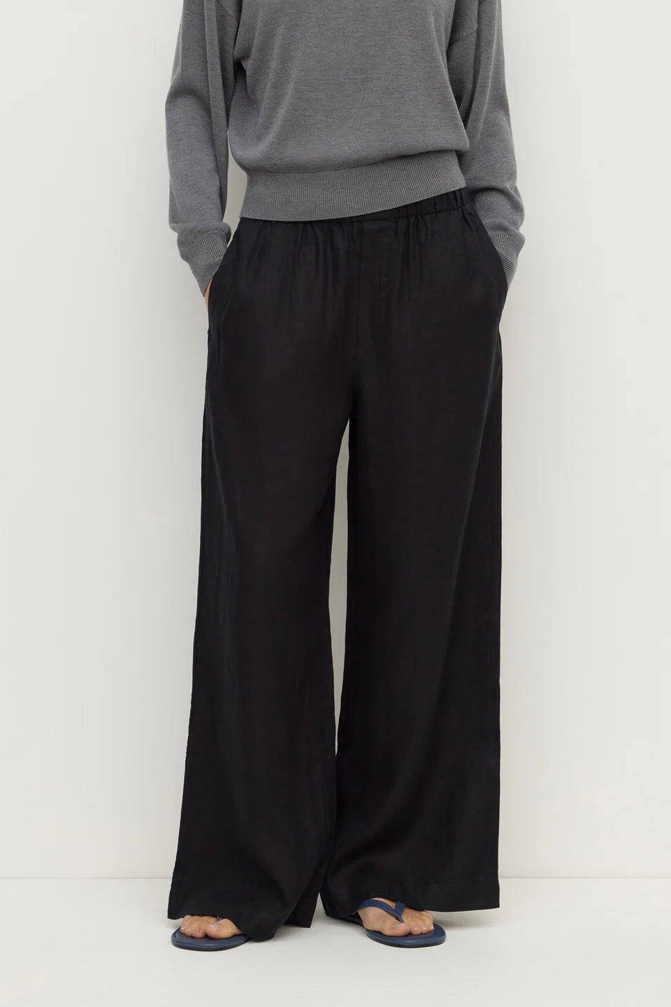Everyday Linen Pant BLACK