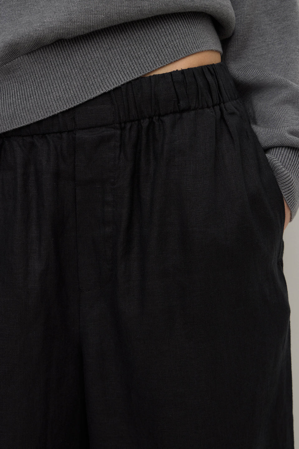 Everyday Linen Pant BLACK