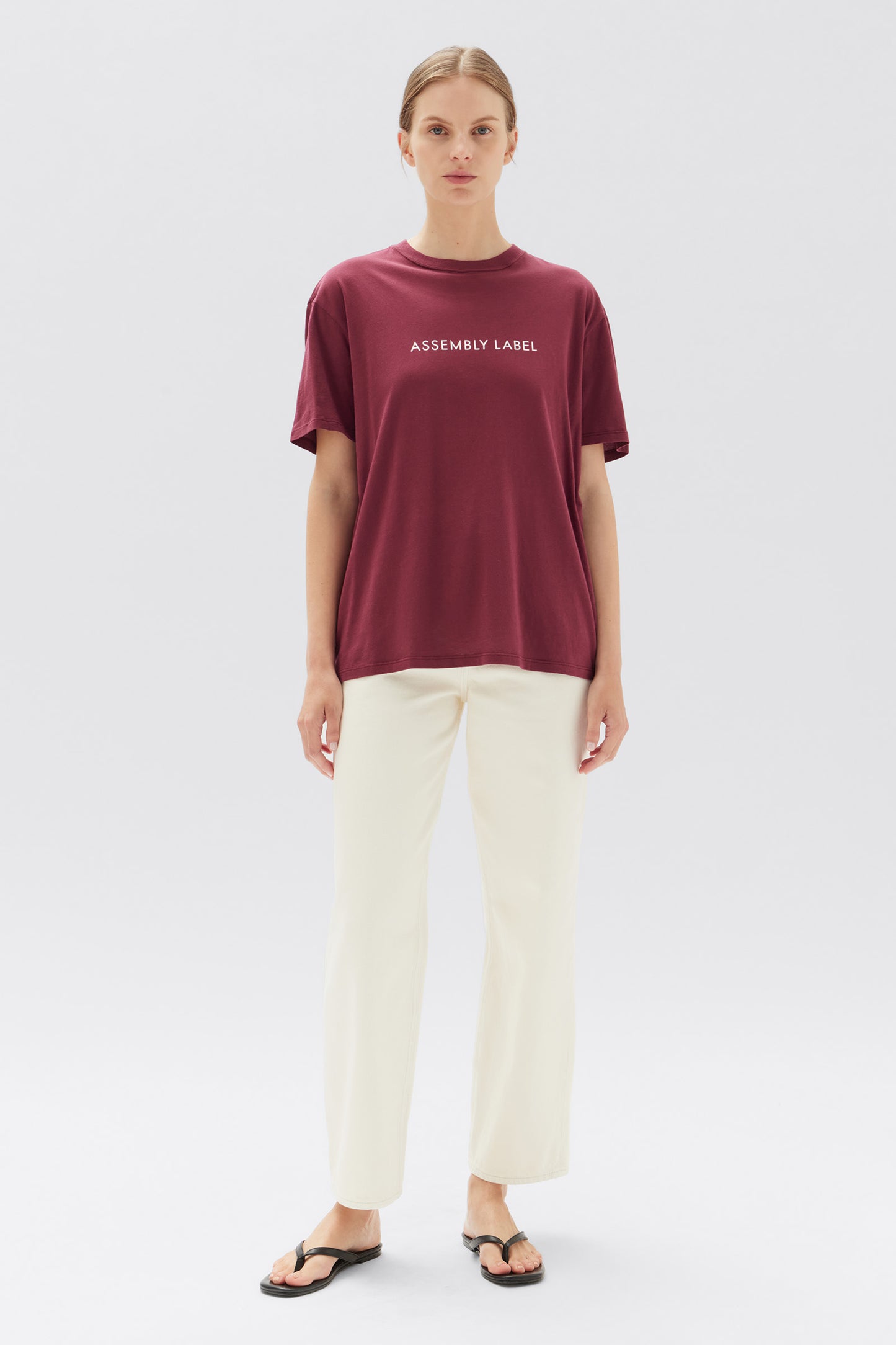 ASSEMBLY LABEL // Everyday Logo Tee PLUM