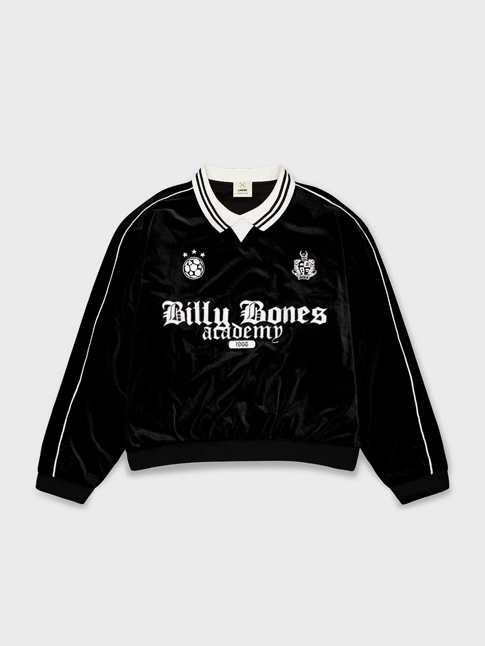 BILLY BONES // FC Velvet Sweater BLACK