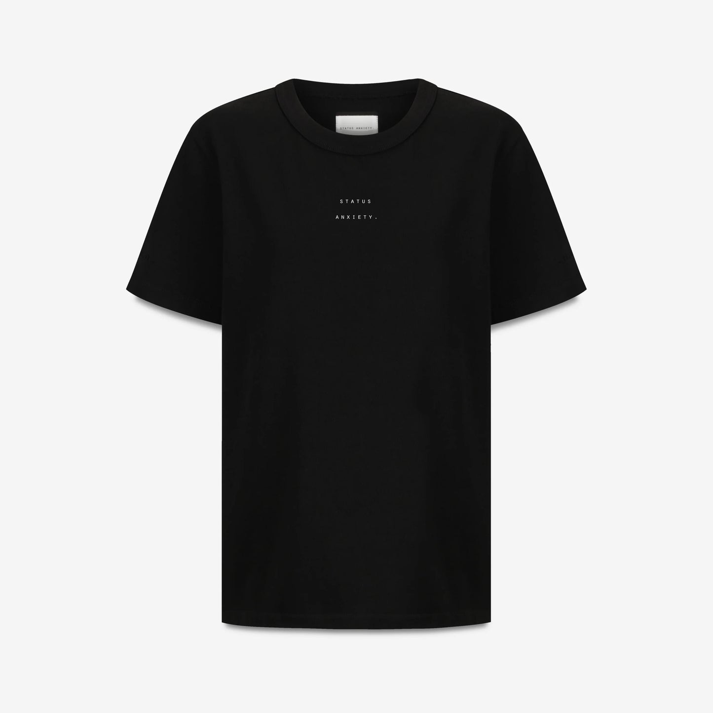 STATUS ANXIETY // Feels Right Logo Tee BLACK