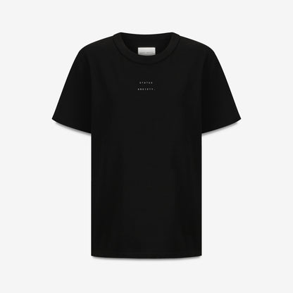 STATUS ANXIETY // Feels Right Logo Tee BLACK