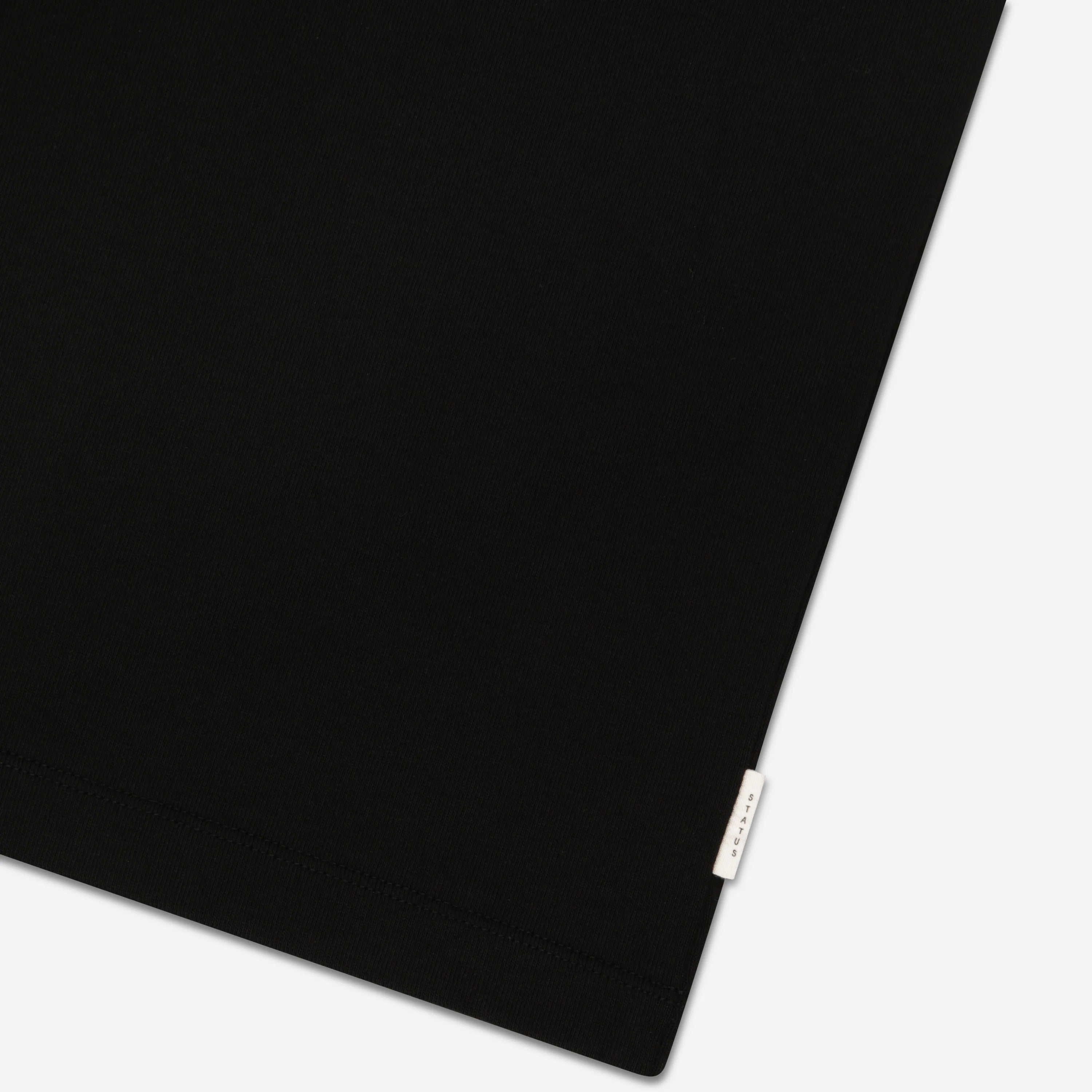 STATUS ANXIETY // Feels Right Logo Tee BLACK