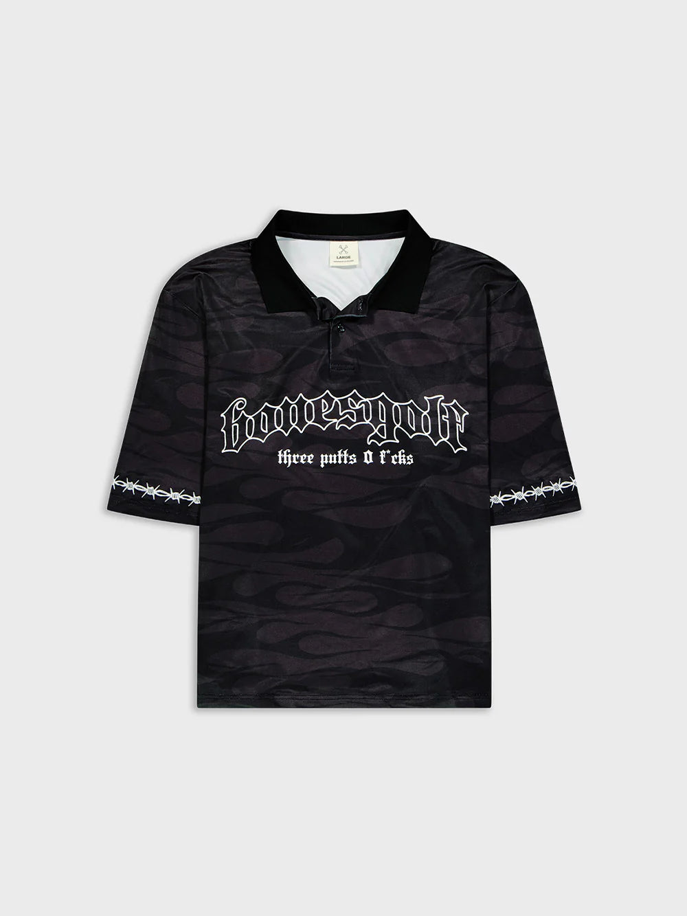 BILLY BONES // Three Putts Polo BLACK