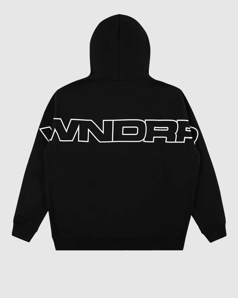 WNDRR // Patron Hood Sweater BLACK