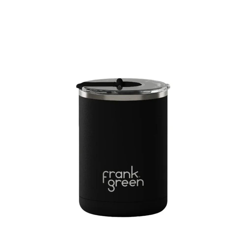 FRANK GREEN // 12oz Coffee Cup w Hinged Lid MIDNIGHT