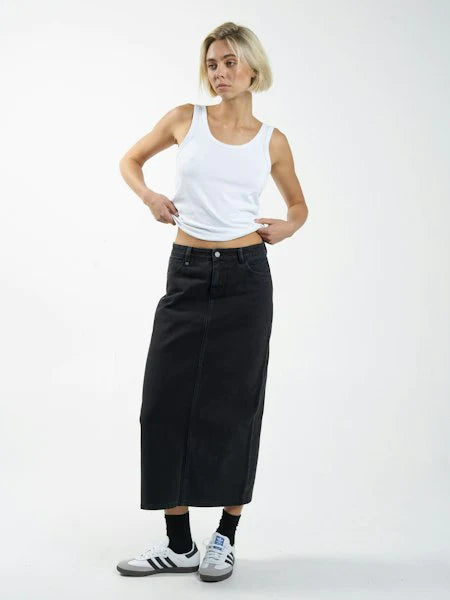 THRILLS // Frankie Skirt DUSK BLACK