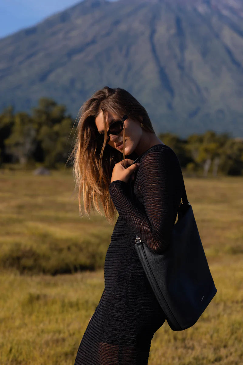 BLAK // Fear No More Dress BLACK TEXTURE LACE