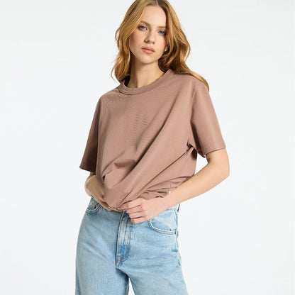 STATUS ANXIETY // Feels Right Tee DUSTY ROSE