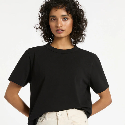 STATUS ANXIETY // Feels Right Tee SOFT BLACK