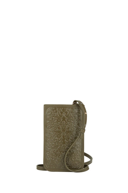 KAREN WALKER // Filigree Phone Pouch DARK OLIVE