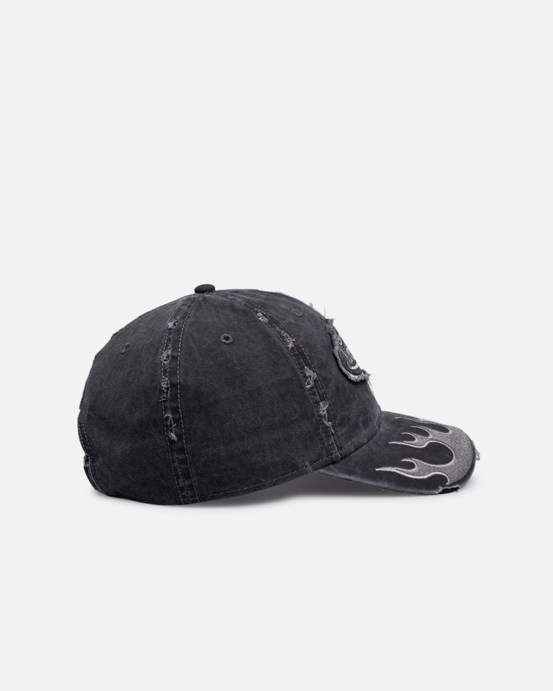 VD Flames Dad Cap WASHED BLACK