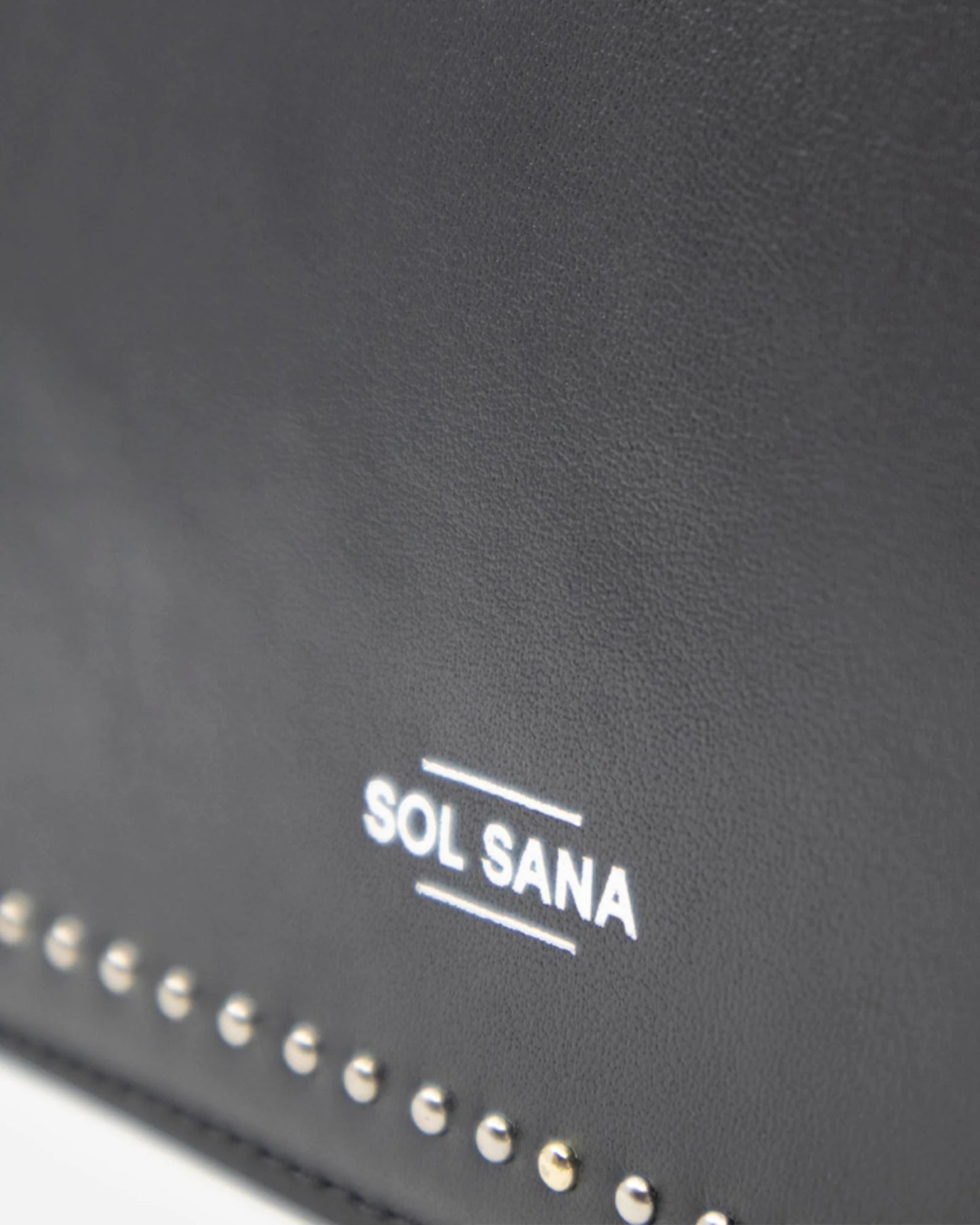 SOL SANA // Flap Bag BLACK SILVER