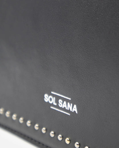SOL SANA // Flap Bag BLACK SILVER