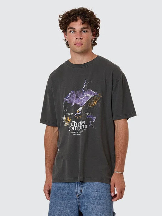 THRILLS // Flight Risk OS Tee MERCH BLACK