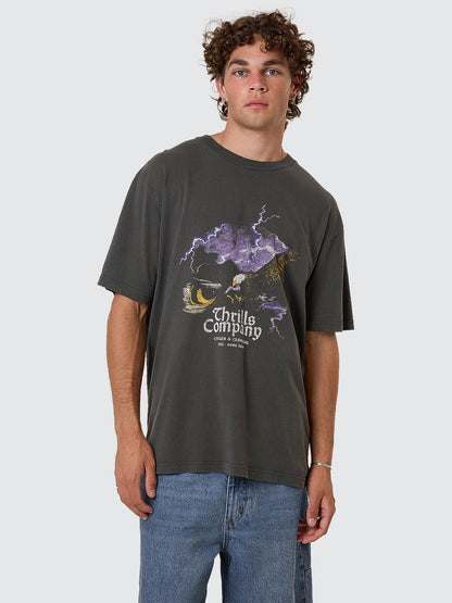 THRILLS // Flight Risk OS Tee MERCH BLACK