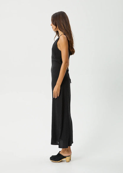 AFENDS // Focus Seersucker Maxi Dress BLACK