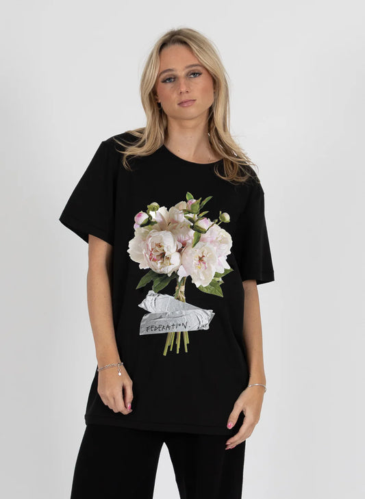 FEDERATION // Rush Tee Peony's Ducted BLACK