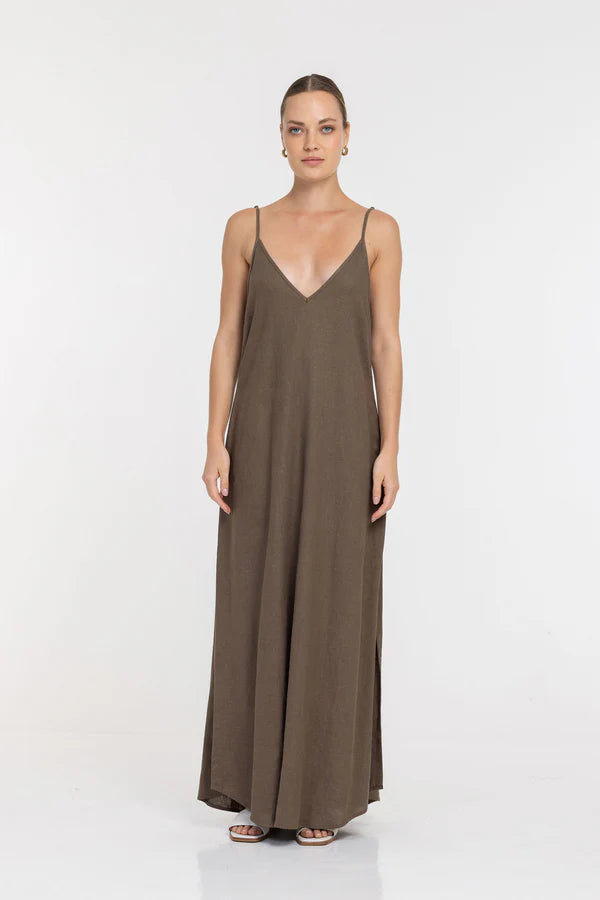 BLAK // Free Falling Dress BAY LEAF