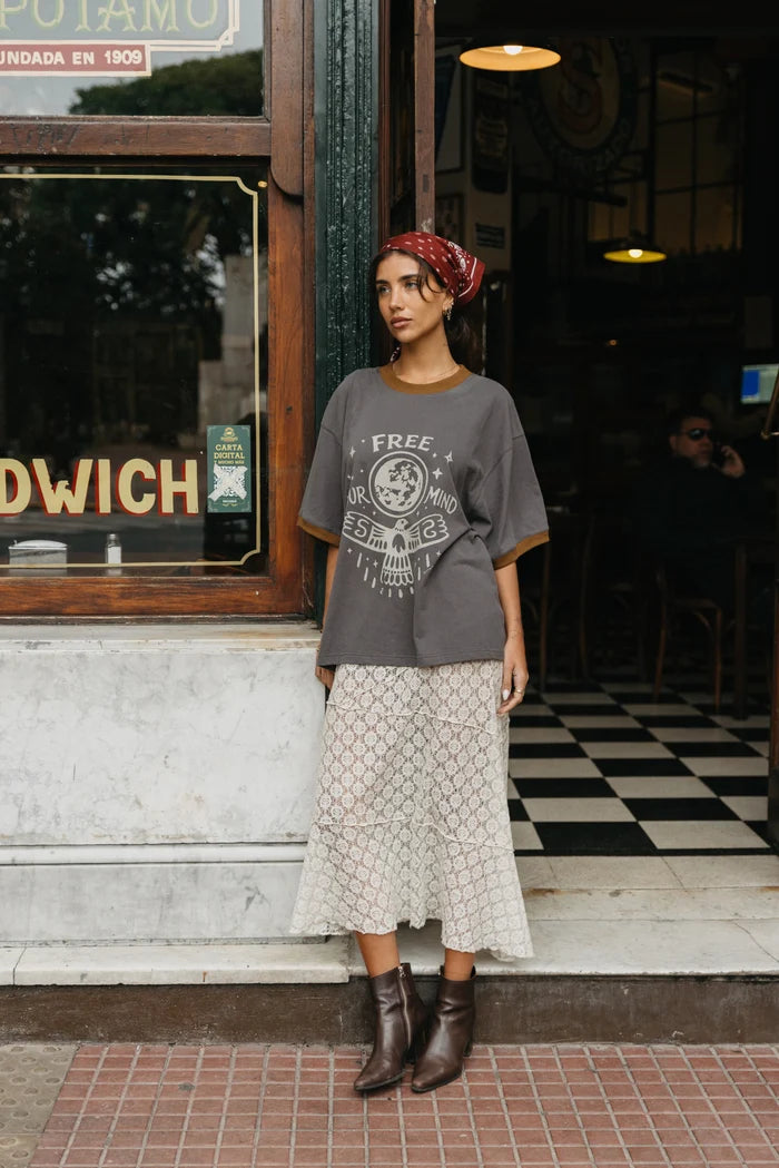 Free Your Mind OS Tee WASHED BLACK
