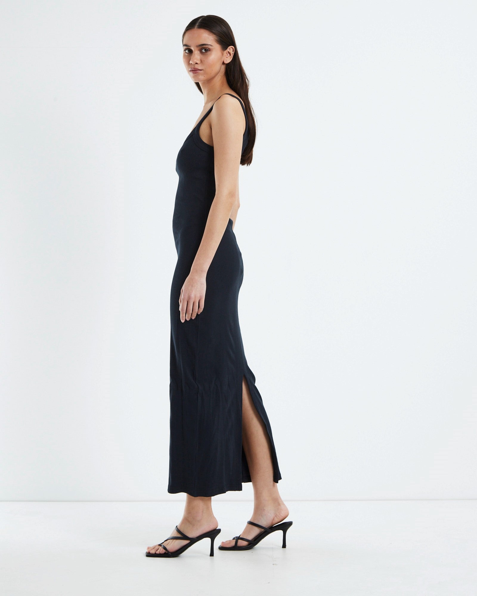 NEUW // Frenchie Rib Dress BLACK