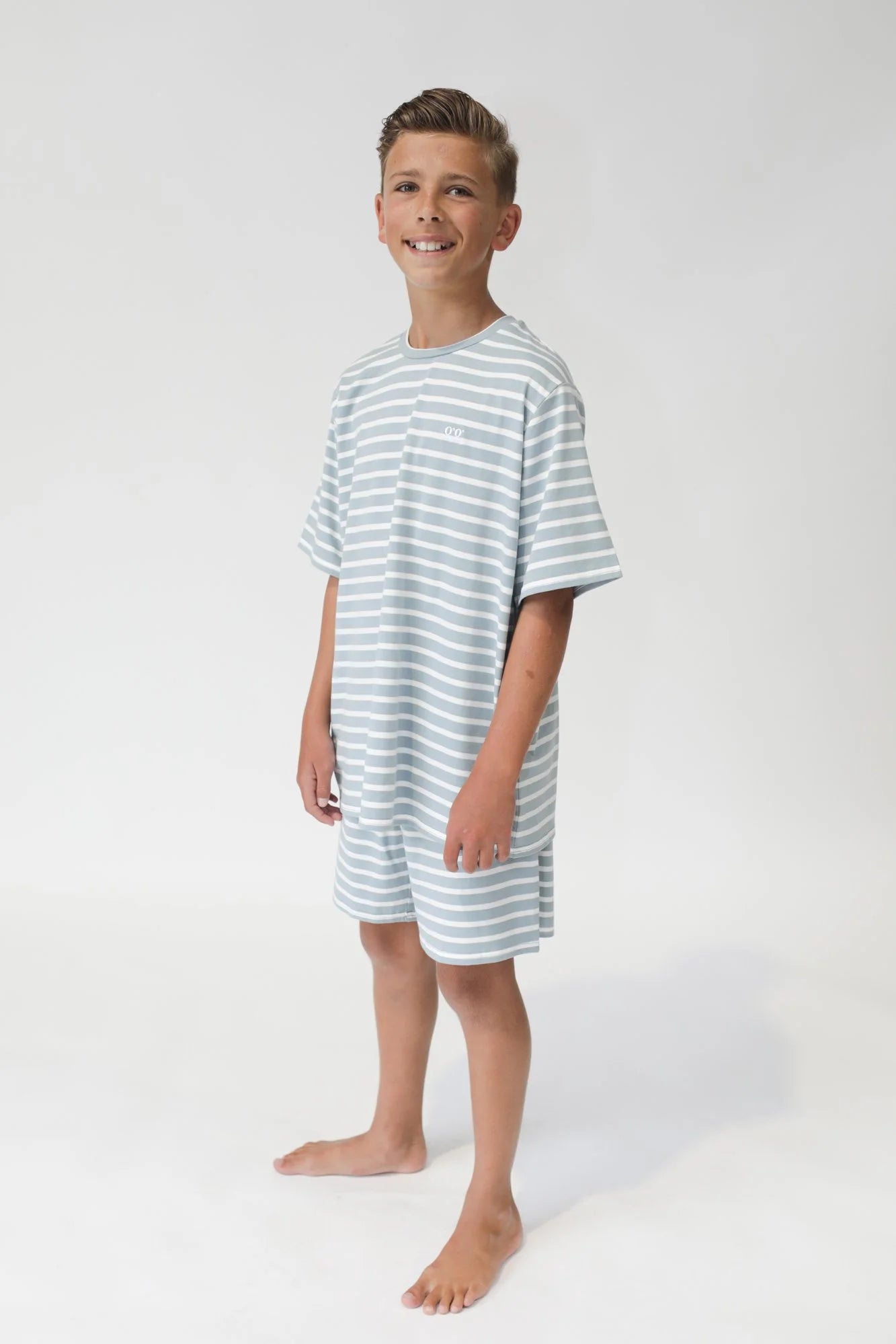 GOOD GOODS // Wolfie PJ's STEEL/CREAM STRIPE