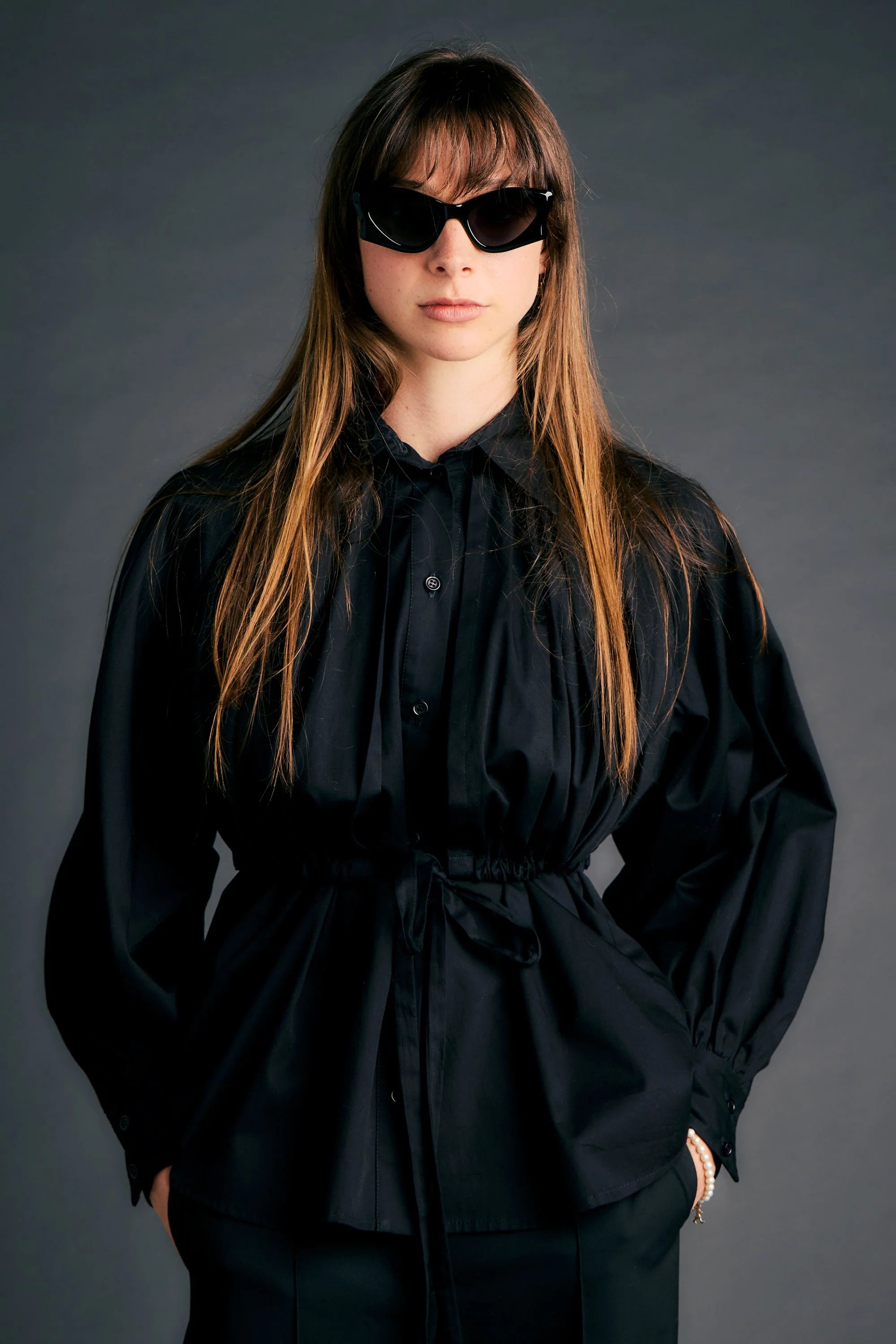 KAREN WALKER // Gale Force Shirt BLACK